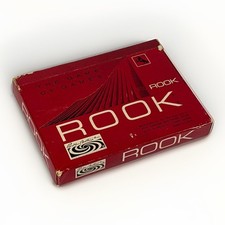 Vintage 1968 ROOK Card Game Parker Brothers Red Box COMPLETE