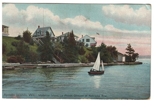 1912 Madeline Island Apostles Island, WI Postkarte #1780