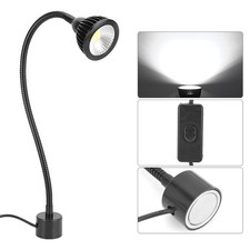 Aluminum 7W LED Machine Work Light Magnetic Base Hose CNC Sewing Milling La OU