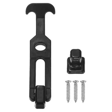 1-Pack T-Handle Rubber Flexible Draw Latches,6.3" Latches for Toolbox, Black