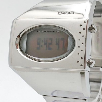 時計 CASIO  ME-100 TOMATO U.F.O Y2K 90s CASIO ME-100 META TOMATO U.F.O Digital Watch Silver Steel Y2K | eBay