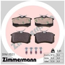 Satz Bremsbeläge Bremsklötze hinten für Skoda Superb 1 3U4 id90138
