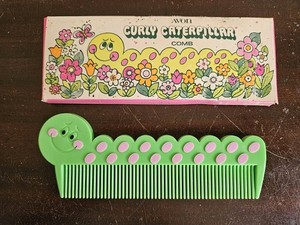 VTG Avon Curly Caterpillar Comb 1970s. New In Box.