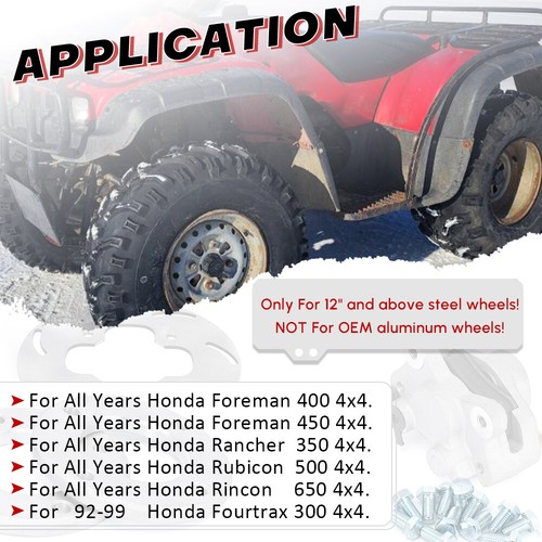New Disc Brake Conversion Kit Front For Honda Foreman 450 TRX450 FE/FM/ES/S ALL - Picture 5 of 16