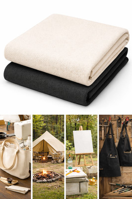 60'' Wide Cotton Duck Canvas Fabric   Heavyweight 14 oz Durable 100% Cotton