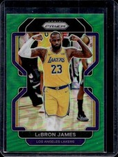 2021-22 Panini Prizm LeBron James Green #91 Lakers