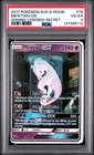 2017 POKEMON SUN & MOON SHINING LEGENDS SECRET #78 MEWTWO GX PSA 4