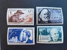France Année 1956 N° 1055 À 1057  Neufs Luxe ** Série Inventeurs Et Chercheurs