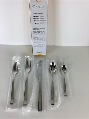 Couzon Side Stainless Steel 5pc. Place Setting Service for One NEW Open Box