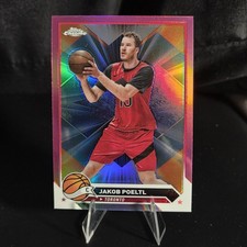 2023-24 Topps Chrome Jakob Poeltl Pink Refractor #59
