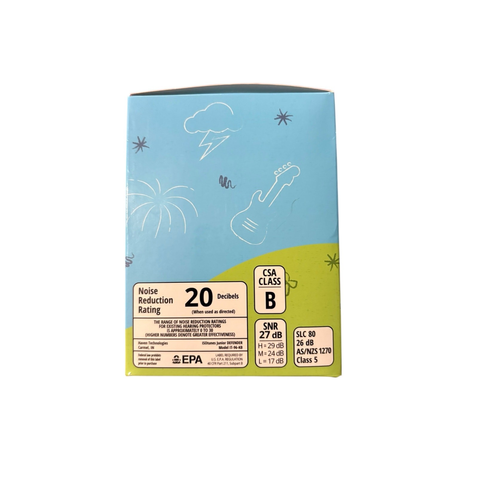 ISOtunes JUNIOR DEFENDER Noise Cancelling Headphones for Kids