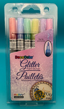 Deco Color Glitter Paint Marker Set - 6pc 160-6A New