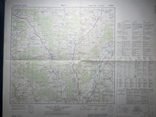 Vintage 1960 Ebern Germany Map Ausgabe 1 DMG Air Force US Military L5930