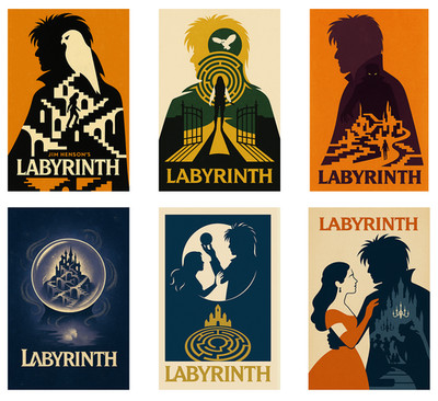 Minimal Labyrinth (1986) Filmkunstdrucke   gerahmte oder ungerahmte Optionen