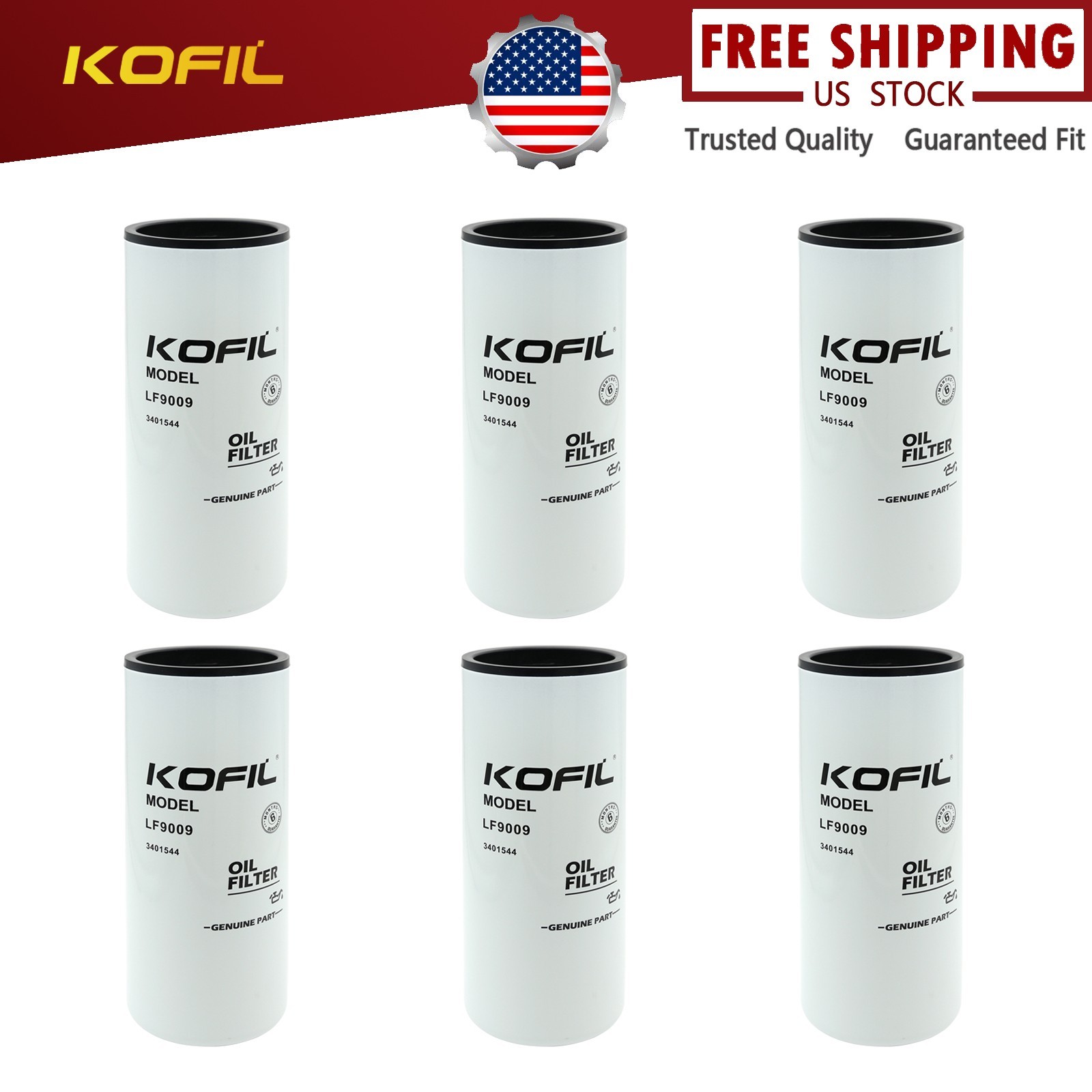 Lube Fuel Filter For Fleetguard Cummins Isb 6.7l L9 N L10 N1