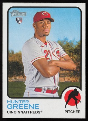 2022 Topps Heritage #694 Hunter Greene Cincinnati Reds