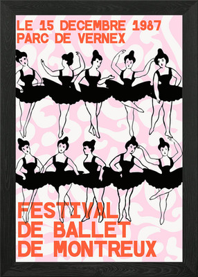Festival De Ballet Affiche Framed Wall Art Poster Canvas Print Picture