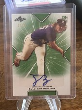 SULLIVAN BRACKIN 2021 LEAF PERFECT GAME NATIONAL SHOWCASE AUTOGRAPH GREEN /10