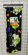 Peanuts Snoopy Woodstock Halloween Mummy 50 x 70" Black Throw Blanket Bats NWT