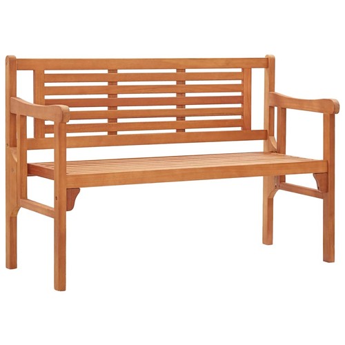 Bois d'Eucalyptus Solide Banc Pliable de Jardin 120 cm Patio Extérieur vidaXL - Photo 2/9