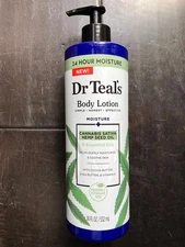 Dr Teal's Body Lotion Moisture Hemp Seed Oil 18 oz Cocoa & Shea Butter Vitamin E