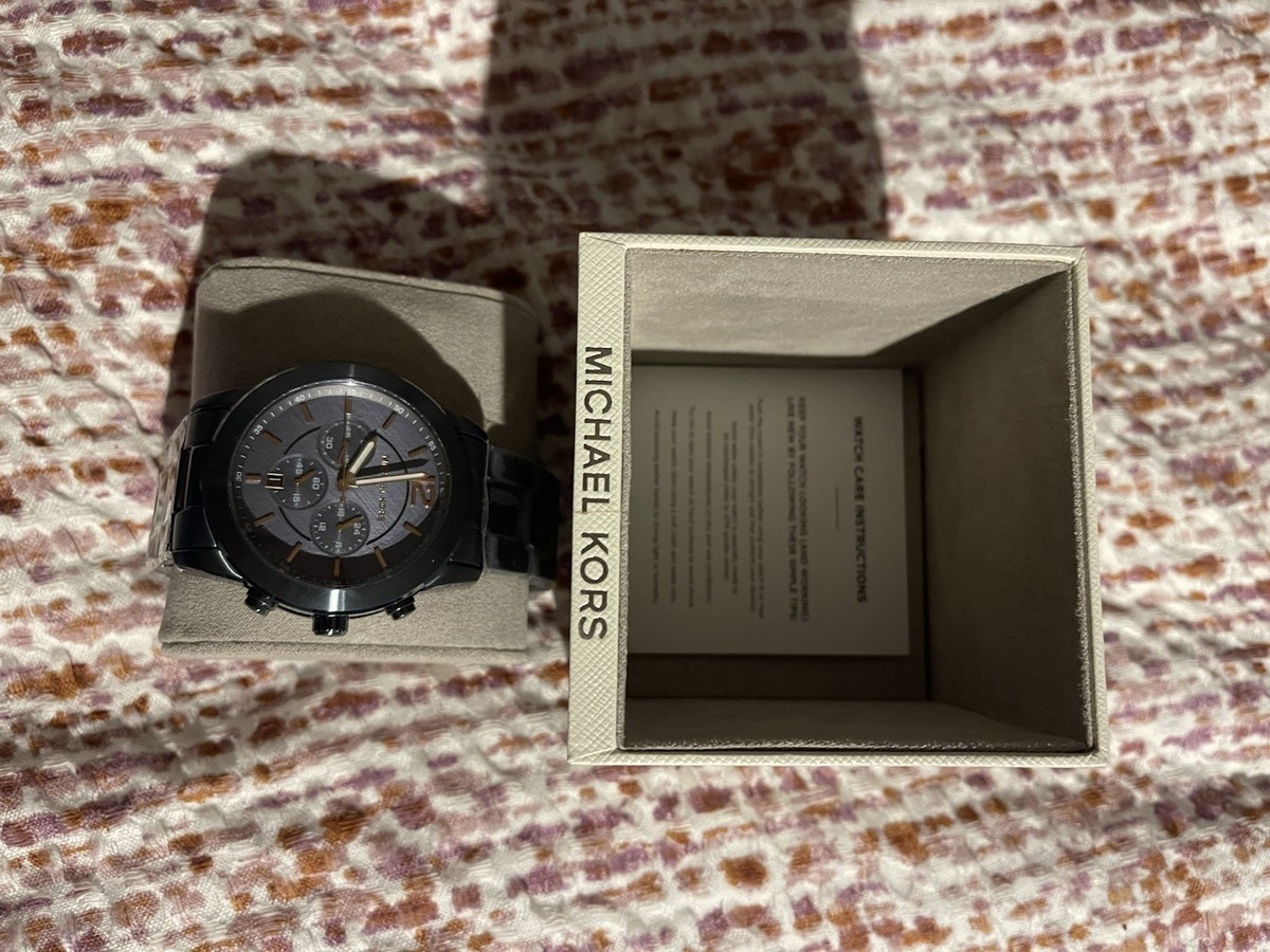 コルチンMK Michael Kors Original MK8593 Men's Lexington Blue-Tone gold