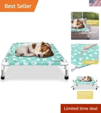 High-Quality Stainless Steel Elevated Dog Bed - Easy to Clean (20”L x 20”W)