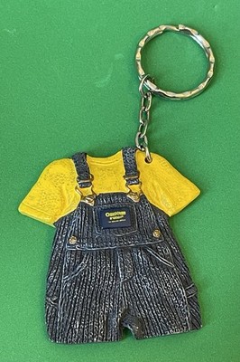 OshKosh B Gosh Vesbak  The Genuine Article  Overalls Collector KeyChain KeyRing