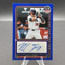 2024 Nolan Traeger Panini USA Stars And Stripes Blue AUTO /100 Rookie