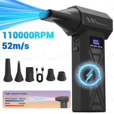 110000RPM Turbo Blower Jet Fan Violent Turbofan Brushless Motor Rechargeable 80W