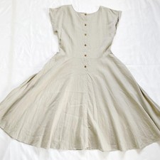Margaret Howell French Sleeve Dress Greige Size 2