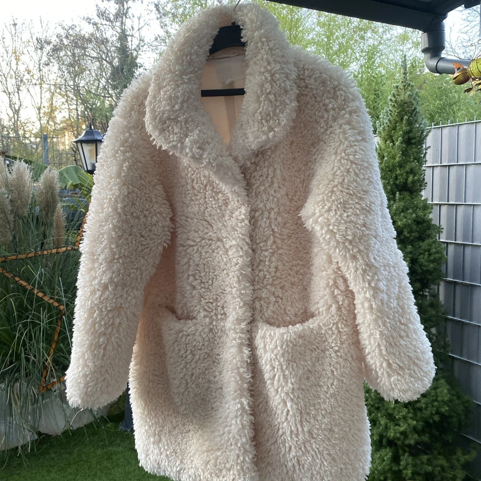 Teddy FauxFur Plüsch Kuschel Mantel Gr. L - Bild 2 von 3