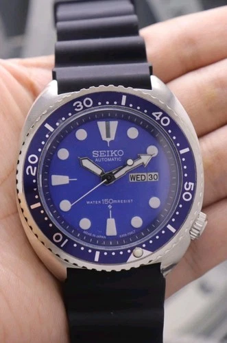*READ* SEIKO DIVER DAY/DATE BLUE DIAL 6309 VINTAGE SEIKO 'TURTLE' MOD 44MM CASE