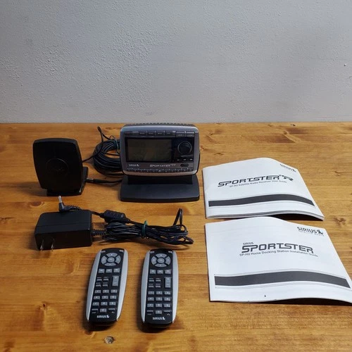 SIRIUS Sportster SP-R2 Satellite Radio W/ Power Cord, Dock, Antenna, and remotes