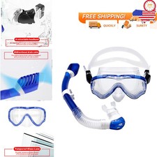 US Scuba Mask and Supernova Dry Snorkel Set Frameless Tempered Glass for Child