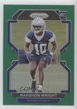 2021 Panini Prizm Rookie Green Prizm Nahshon Wright #438 5u3