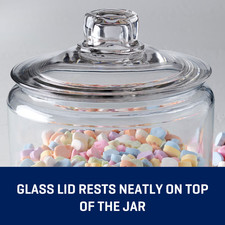 Anchor Hocking Heritage Hill Glass Jar with Lid 1 Gallon