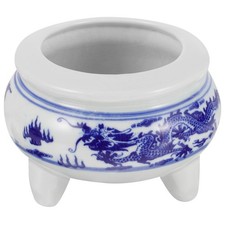 Handmade Ceramic Censer Insence Stick Burn Holder Dragon Incense Burner