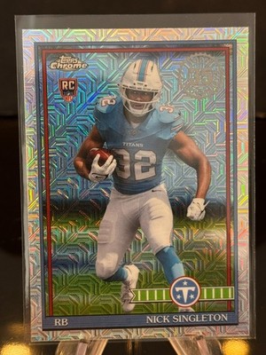 2026 Topps Flagship Nick Singleton Mojo #91TRC-14 Chrome 35th Anniversary RC