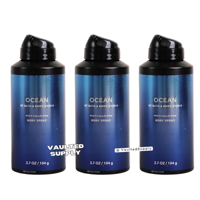 Bath & Body Works Ocean ボディミスト 3本セット 3-Pack Bath & Body Works Ocean Body Spray for Men 3.7 oz Each