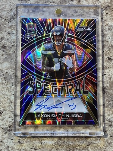 Jaxon Smith-Njigba [Hyper] #5 2023 Panini Spectra Spectral Signature card