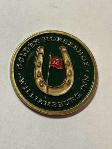 Golden Horseshoe Golf Club 1" Coin Style Golf Marker - Williamsburg, Virginia