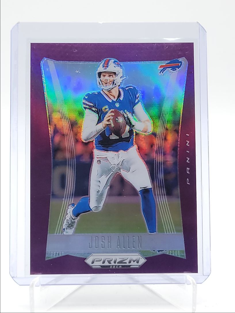 JOSH ALLEN 2024 PANINI PRIZM DECA FOOTBALL PURPLE BILLS /99 Q5393