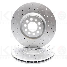 Für Seat Ibiza 1.9 Tdi Cupra R Kinetix Bremsscheiben Gelocht Vorne 312mm