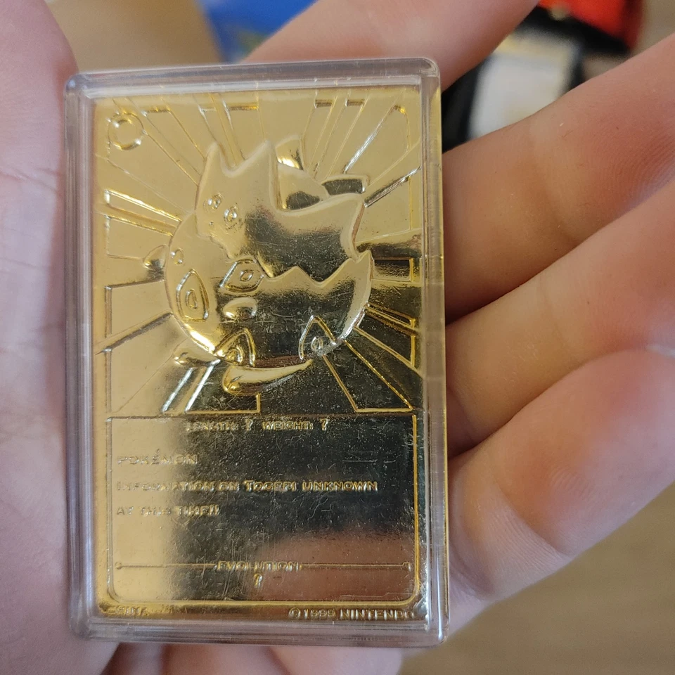 1999 Vintage Pokémon Burger King 23k Gold Card Set 5/6 Charizard Mewtwo Pikachu - Image 4 of 4