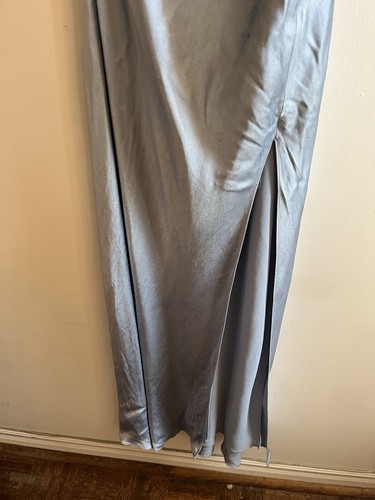 Shona Joy La Lune Asymmetrical Gathered Maxi Dress in Blue Size 2 - Picture 15 of 21