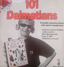 Vintage Disney's 101 Dalmatians Portable Cassette Player - New Old Stock