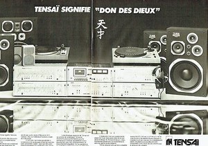 WERBUNG WERBUNG 0217 1978 Tensai (2 Seiten) Hifi Verstärker Plattenspieler