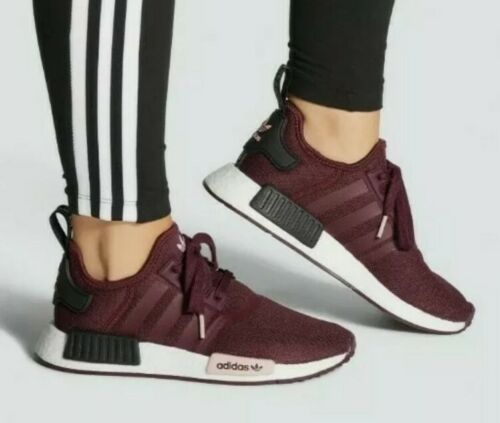 NEW Adidas NMD_R1 Originals Burgundy Running Sneakers FV0409 US Size 11 | eBay