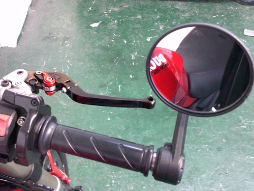 2012 12-reg Ducati 1100 EVO Monster stripe finished in red and white - Picture 11 of 24